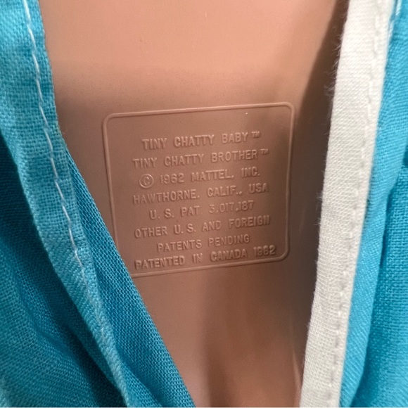 Tiny Baby Chatty Cathy With Case From Mattel 1962 Outfit & Bottle No Talk - Picture 6 of 11